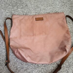 Pre-Loved Gucci GG Nylon Blush Shoulder Bag